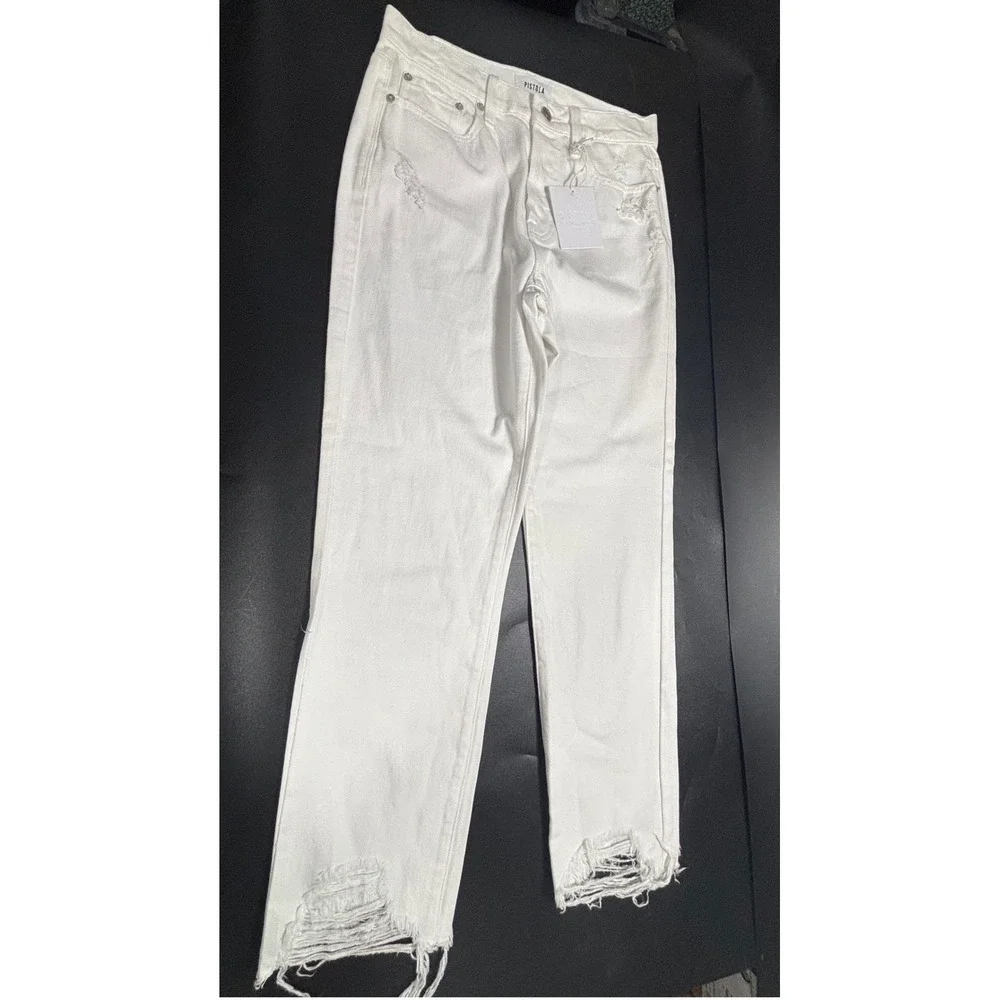 Pistola‎ NEW Monroe Crop High Rise Cigarette Jeans Monet Vintage Blue Size 26